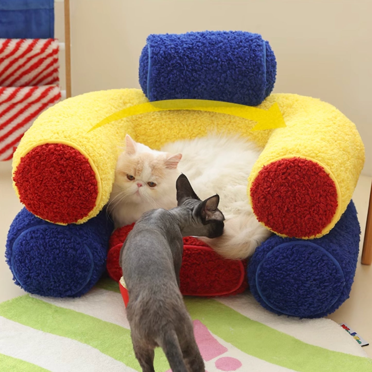 彎來彎去,剛好是個窩|寵物床 寵物沙發 開放式寵物窩 貓窩 狗窩 可拆洗