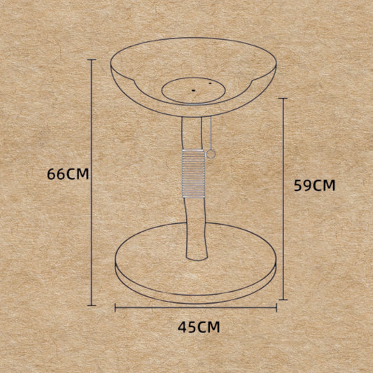鳥巢混進一隻小貓|貓爬架 貓抓柱 貓窩 實木貓跳台 劍麻 不掉屑 藤編貓窩