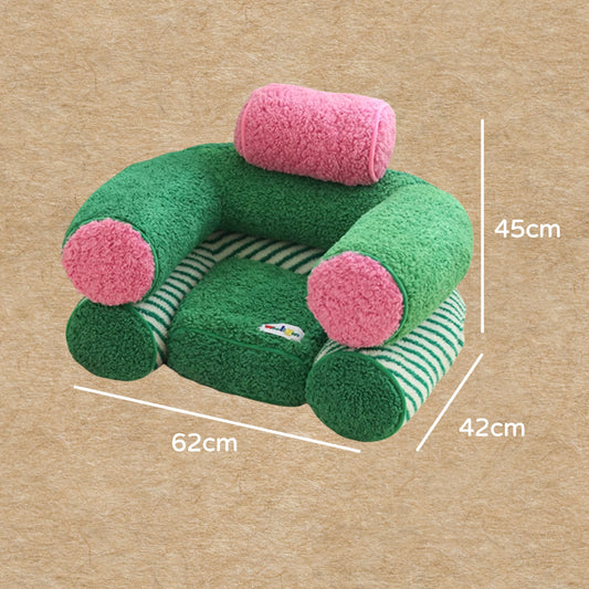 彎來彎去,剛好是個窩|寵物床 寵物沙發 開放式寵物窩 貓窩 狗窩 可拆洗