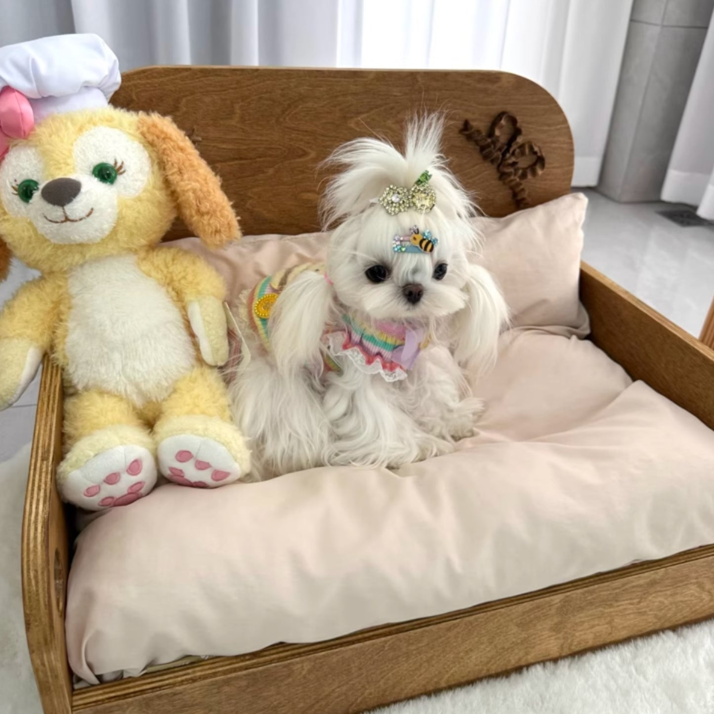 殿下今日也睡得很香|實木寵物床 貓床 狗床 開放式寵物窩 貓窩 狗窩 寵物床