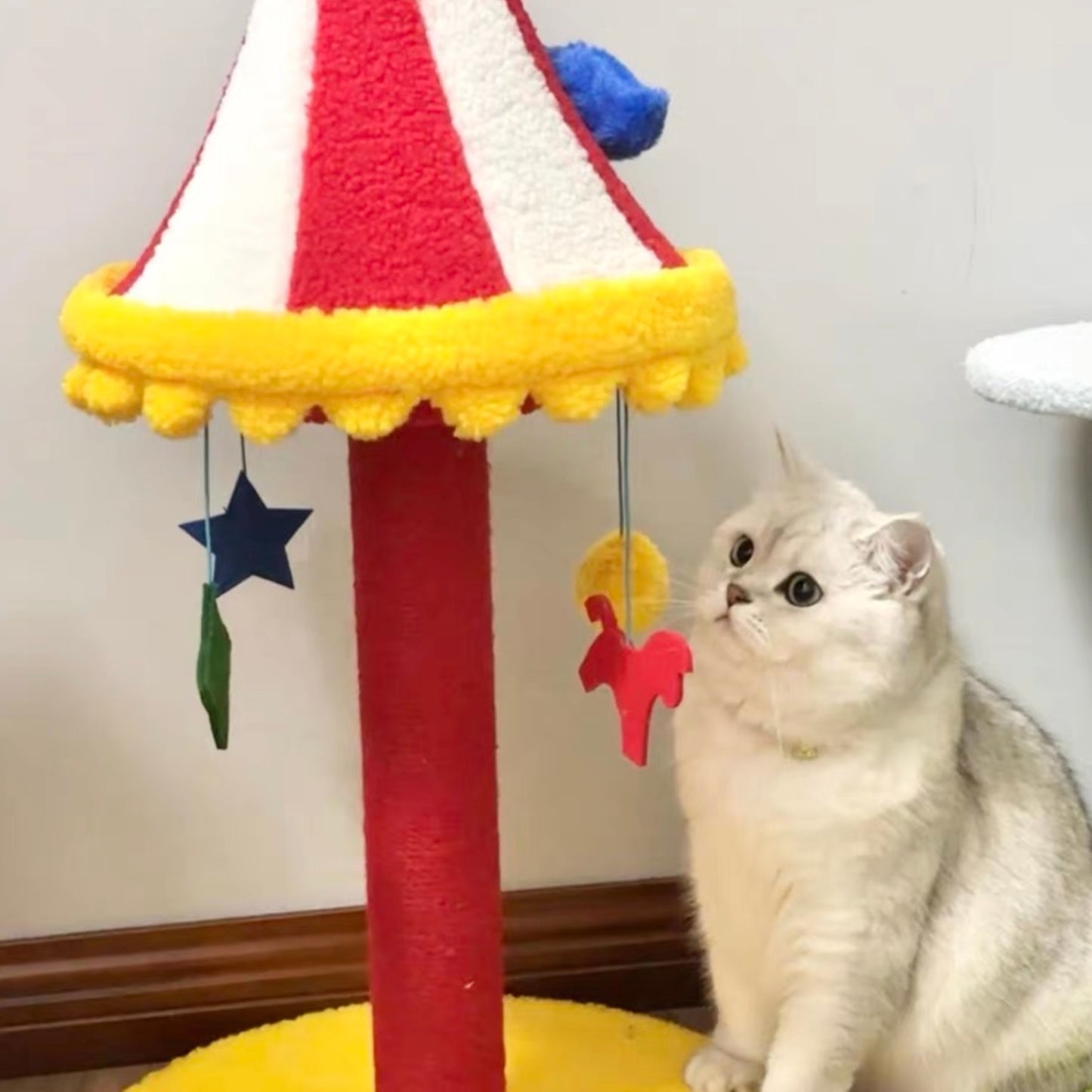 Circus Kitty在這裡｜貓爬架 貓抓板 貓抓柱 耐抓不掉屑 可旋轉貓爬架