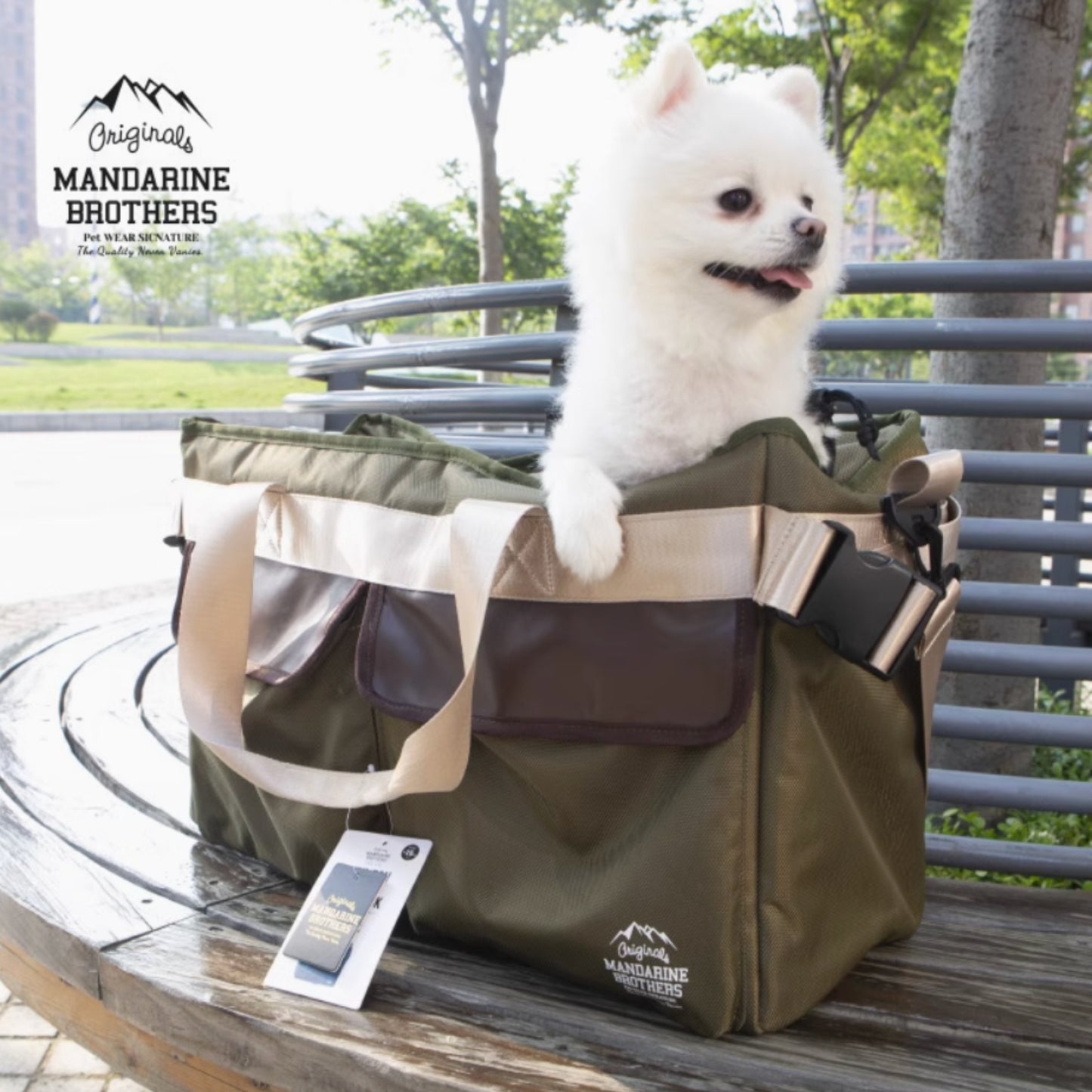 行動犬裝備組｜日本 Mandarine Brothers 寵物外出包 寵物背包 寵物出行包 寵物手提包