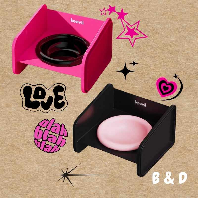 Black Pink in your area｜防蟻碗  防漏食 防溢出 增高放蟻碗 寵物碗 陶瓷碗 貓碗 護頸碗