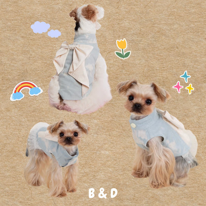 裙擺殺很大｜寵物衣服 夏季輕薄 狗狗衣服 寵物背心 寵物襯衫 貓咪衣服