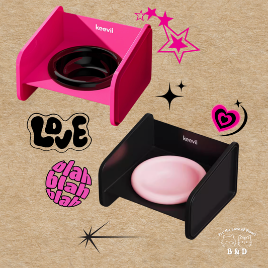 Black Pink in your area｜防蟻碗  防漏食 防溢出 增高放蟻碗 寵物碗 陶瓷碗 貓碗 護頸碗
