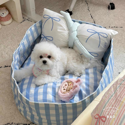 公主請睡覺｜設計師款寵物床 韓風寵物床 貓窩狗窩 中小型犬貓 開放式寵物窩 可拆洗