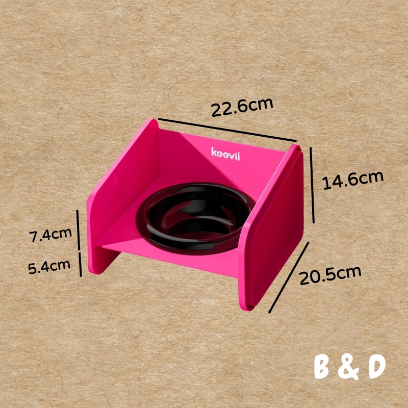Black Pink in your area｜防蟻碗  防漏食 防溢出 增高放蟻碗 寵物碗 陶瓷碗 貓碗 護頸碗