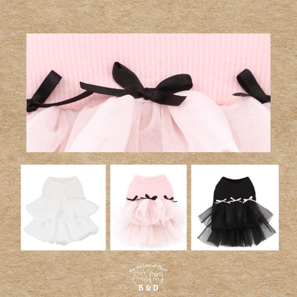 盛開的絨絨花｜寵物衣服 寵物紗裙 婚紗裙 狗狗衣服 貓咪衣服 夏天衣服
