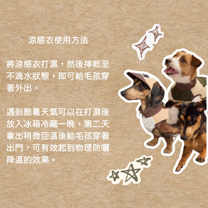 狗界陽光機能王｜寵物涼感衣 抗UV防曬衣 外出涼感背心 狗狗夏季防曬服 機能衣