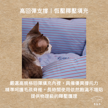 斯德哥爾摩的清晨｜設計師款寵物床 韓風寵物床 貓窩狗窩 中小型犬貓 開放式寵物窩 開放式貓窩 可拆洗