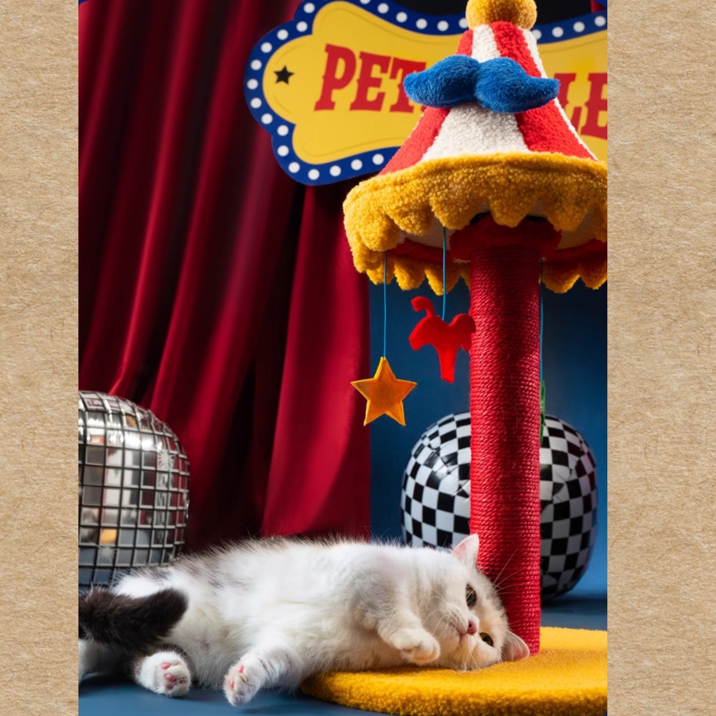 Circus Kitty在這裡｜貓爬架 貓抓板 貓抓柱 耐抓不掉屑 可旋轉貓爬架