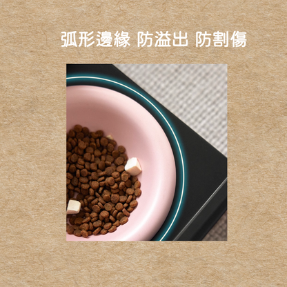 Black Pink in your area｜防蟻碗  防漏食 防溢出 增高放蟻碗 寵物碗 陶瓷碗 貓碗 護頸碗