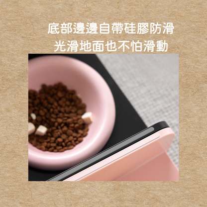 Black Pink in your area｜防蟻碗  防漏食 防溢出 增高放蟻碗 寵物碗 陶瓷碗 貓碗 護頸碗
