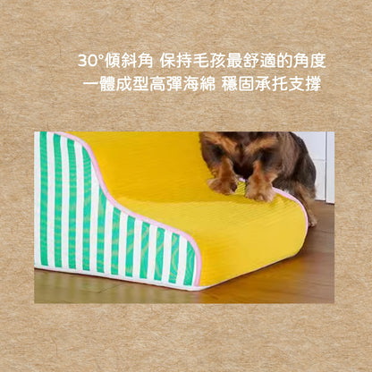 牠不用費力跳，也能抵達你身邊｜寵物樓梯  寵物斜坡 階梯 狗狗上下床 高齡犬床邊爬梯 可拆洗