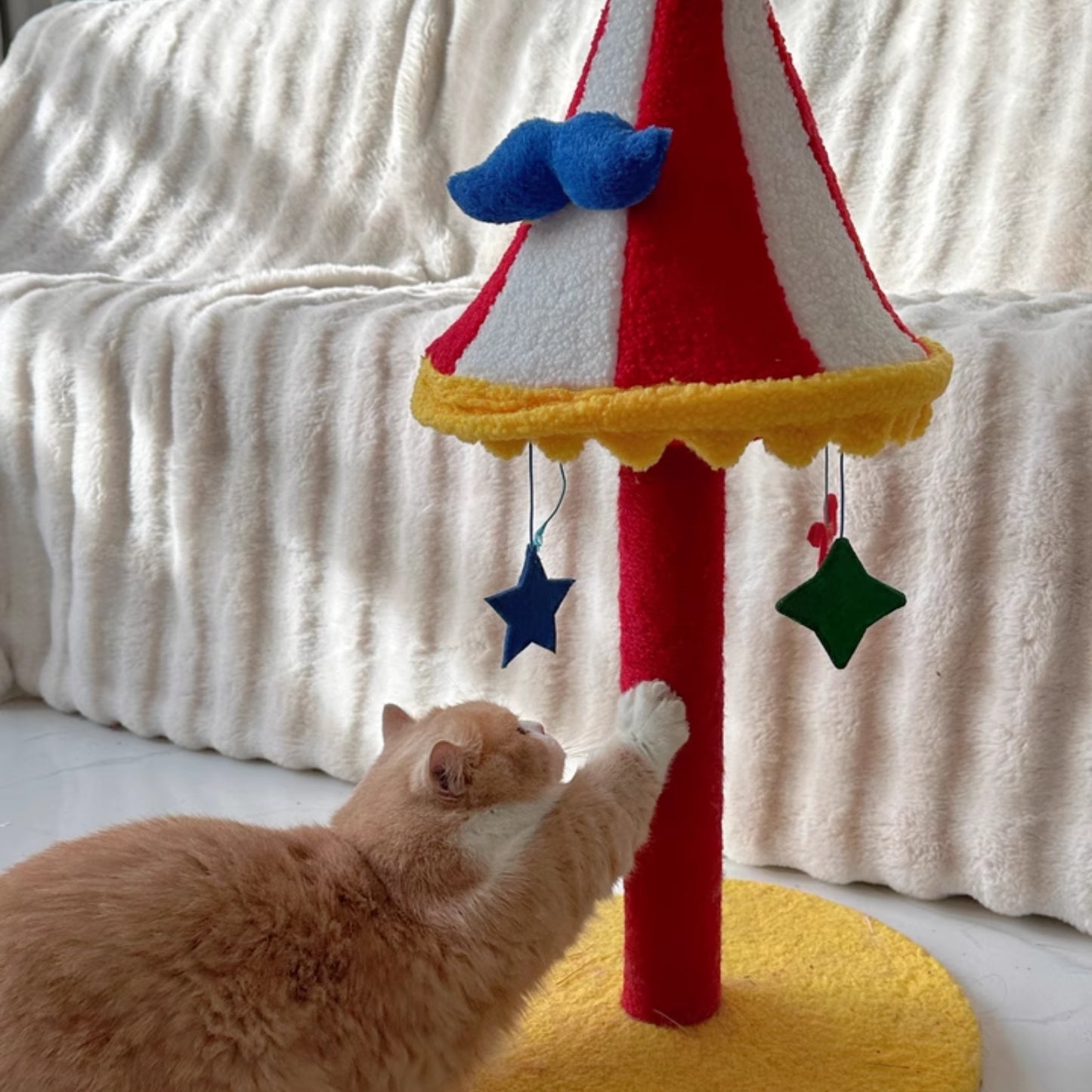 Circus Kitty在這裡｜貓爬架 貓抓板 貓抓柱 耐抓不掉屑 可旋轉貓爬架