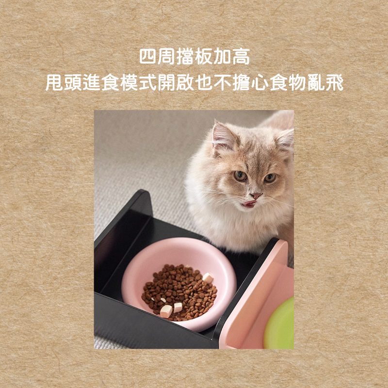 Black Pink in your area｜防蟻碗  防漏食 防溢出 增高放蟻碗 寵物碗 陶瓷碗 貓碗 護頸碗