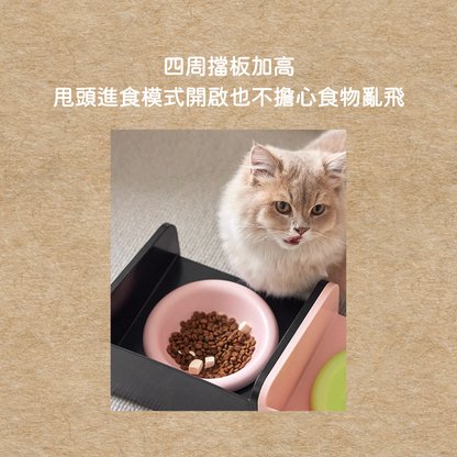 Black Pink in your area｜防蟻碗  防漏食 防溢出 增高放蟻碗 寵物碗 陶瓷碗 貓碗 護頸碗