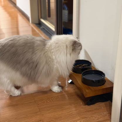 Löv Set 食間木｜ 護頸寵物碗 寵物飼料碗 高腳碗 防打翻 貓碗 狗碗