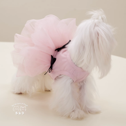 盛開的絨絨花｜寵物衣服 寵物紗裙 婚紗裙 狗狗衣服 貓咪衣服 夏天衣服