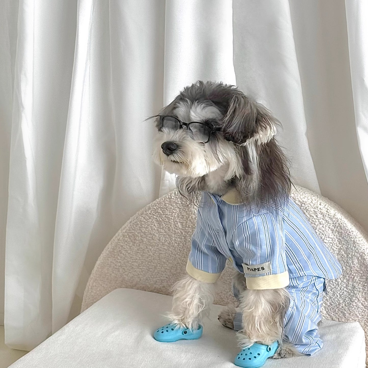 莓奶條紋日常｜寵物衣服 狗狗涼感衣 狗狗衣服  寵物襯衫 貓咪衣服